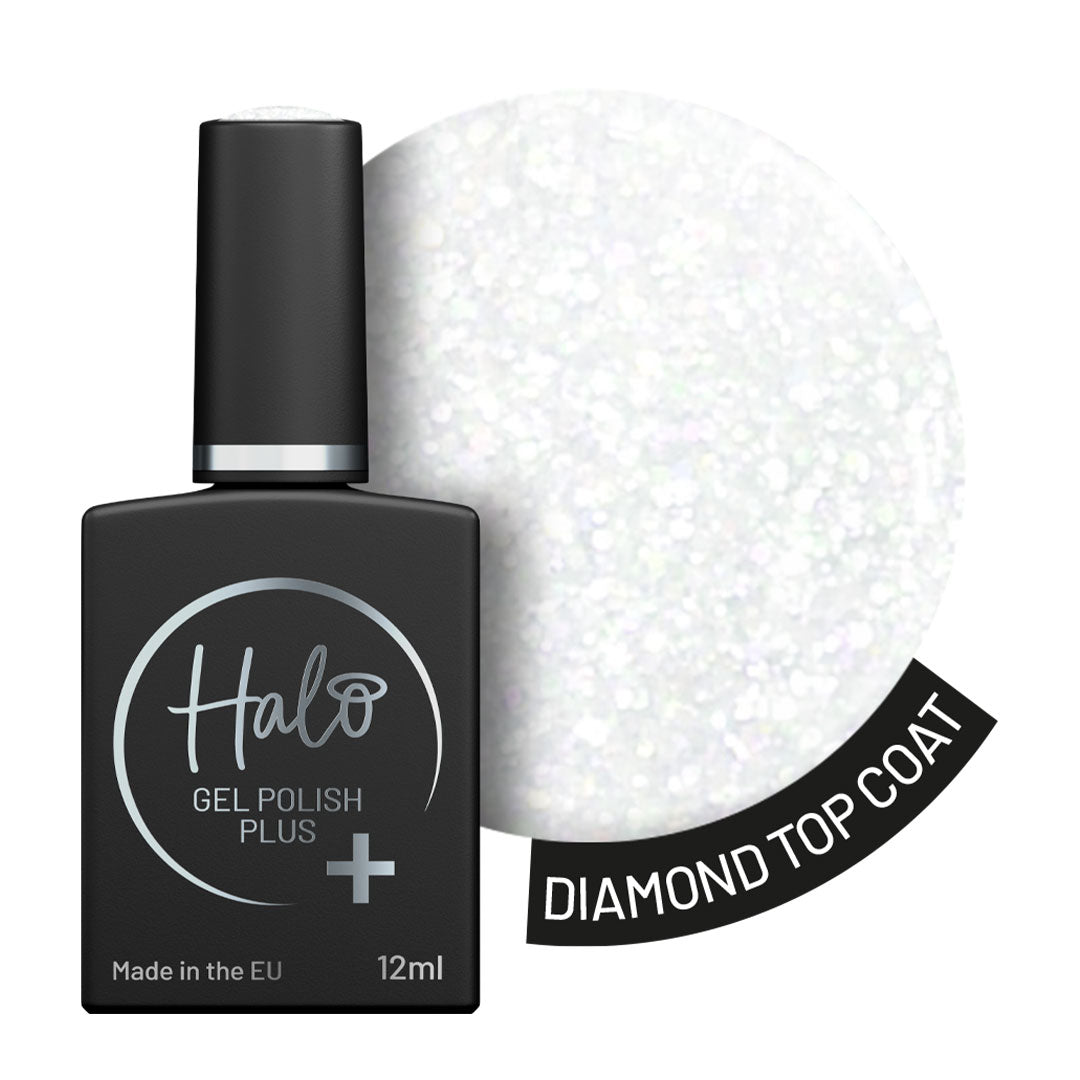 Halo Hema Free Gel Polish Plus Diamond Top Coat 12ml