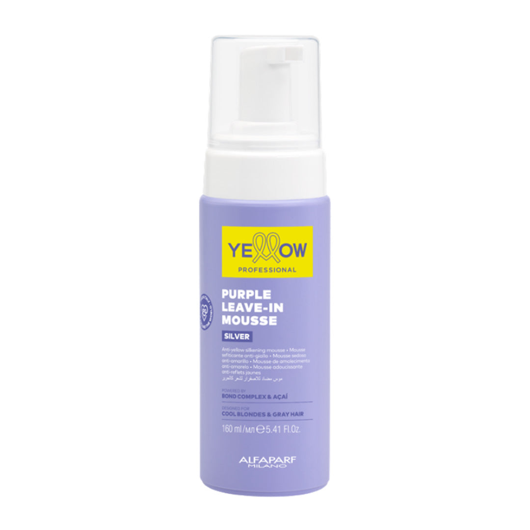 Yellow Professional Silver Purple Leave-In Mousse 160ml