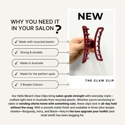 Hello Bleach The Claw Clip Ivory