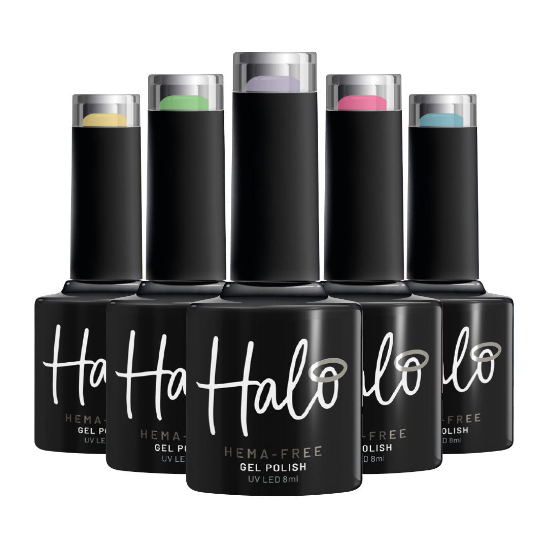 Halo Hema Free Gel Polish West Coast Collection x 6
