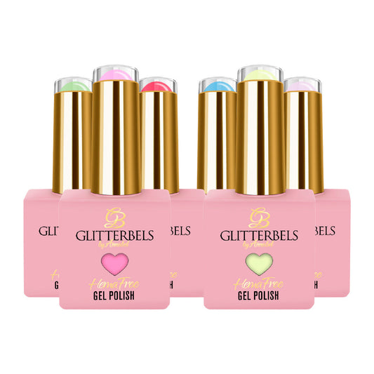 Glitterbels Hema Free Gel Polish Jellylicious Collection 6 x 8ml