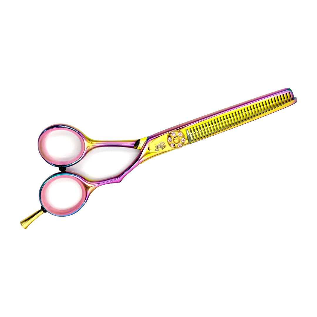 Washi 6" Gold Rainbow Titanium Scissor Set