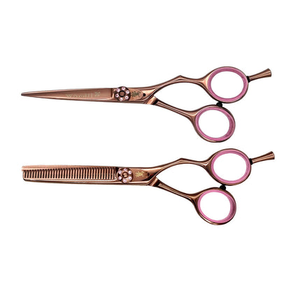 Washi 5" Black Rose Titanium Scissor Set