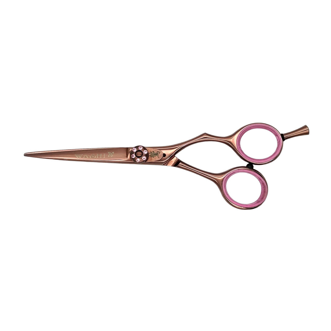 Washi 5.5" Black Rose Titanium Scissor Set