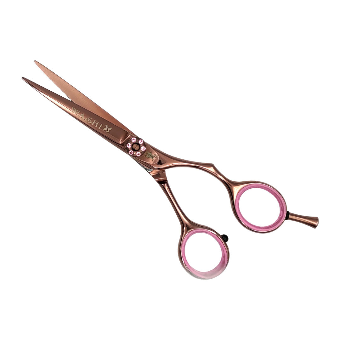 Washi 5.5" Black Rose Titanium Scissor Set