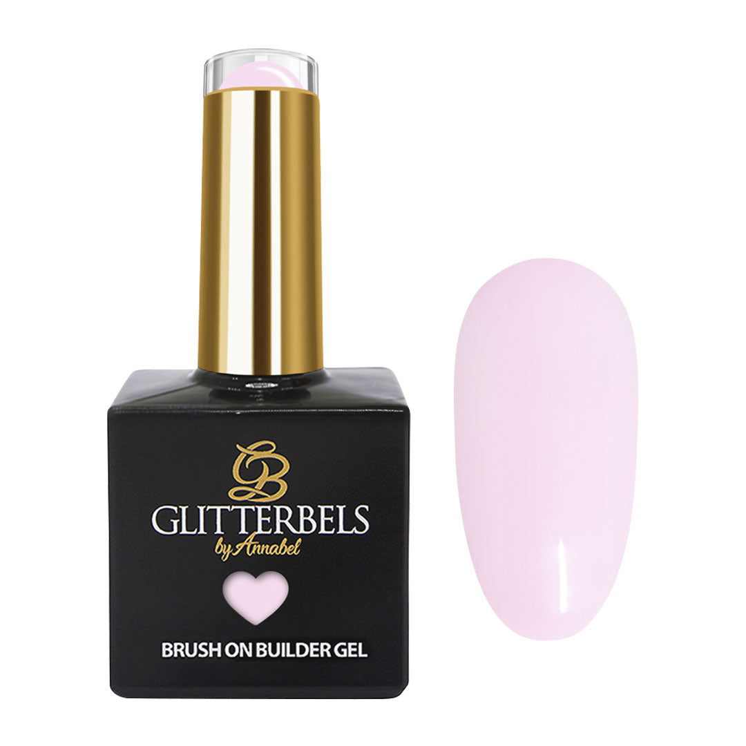 Glitterbels Brush On Builder Gel Pilates Pink 17ml