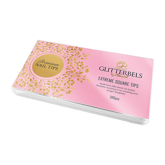 Glitterbels Extreme Square Tips x 504