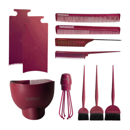 Hello Bleach Tinting Accessories Bundle Burgundy