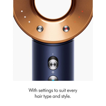 Dyson Supersonic Hair Dryer Straight and Wavy Prussian Blue and Copper