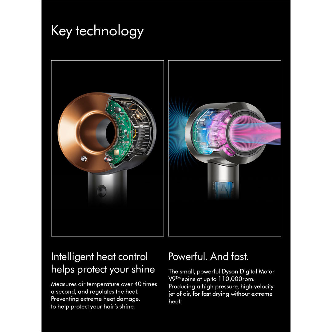 Dyson Supersonic Hair Dryer Origin Nickel and Copper