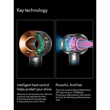 Dyson Supersonic Hair Dryer Origin Nickel and Copper
