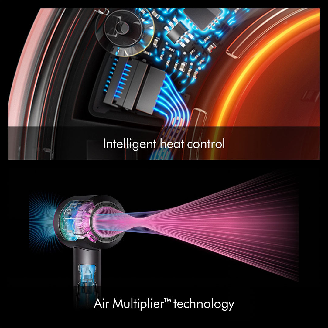 Dyson Straight + Wavy Supersonic Nural Hair Dryer Amber Silk/Pink Champagne