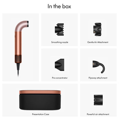 Dyson Straight + Wavy Supersonic r Hair Dryer Amber Silk/Pink Champagne