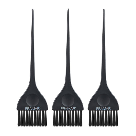 Framar Classic Color Brush Set Matte Black x 3