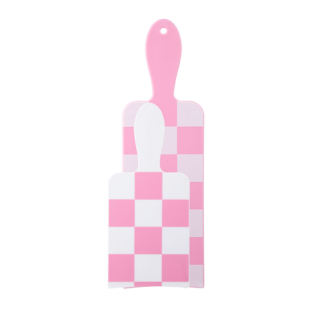 Framar Paddle Pack Checked Out Pink and White