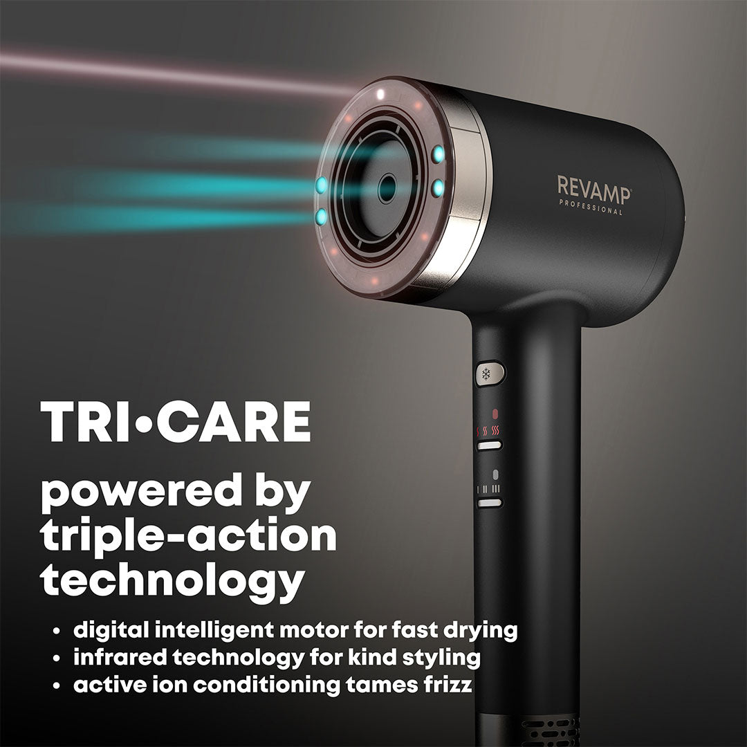 Revamp Tri-Care Infrared Ionic Hair Dryer