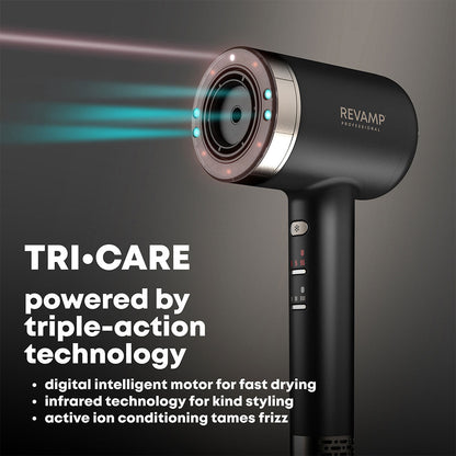 Revamp Tri-Care Infrared Ionic Hair Dryer