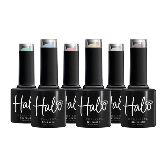 Halo Hema Free Gel Polish Snow Angel Collection 8ml x6