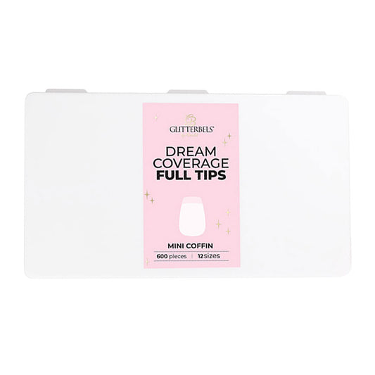 Glitterbels Dream Cover Full Tips Coffin Mini Box of 600
