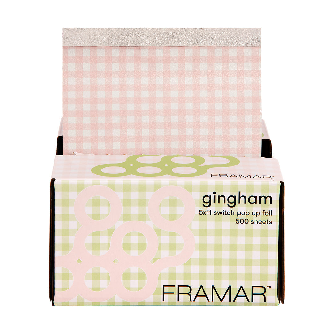 Framar Gingham Pop Up Foil Sheets x 500 (5 x 11''/28 x 13cm)