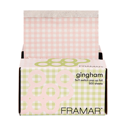 Framar Gingham Pop Up Foil Sheets x 500 (5 x 11''/28 x 13cm)