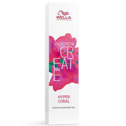 Wella Professionals Color Fresh Create Semi Permanent Hair Colour - Hyper Coral - 60ml