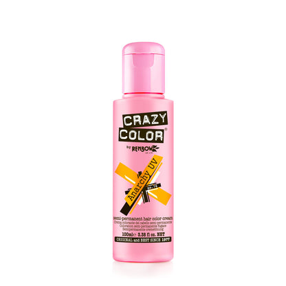 Crazy Color Semi Permanent Vegan Hair Colour Cream - Anarchy UV - 100ml