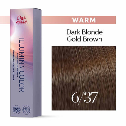 Wella Professionals Illumina Color Permanent Hair Colour 6/37 - 60ml