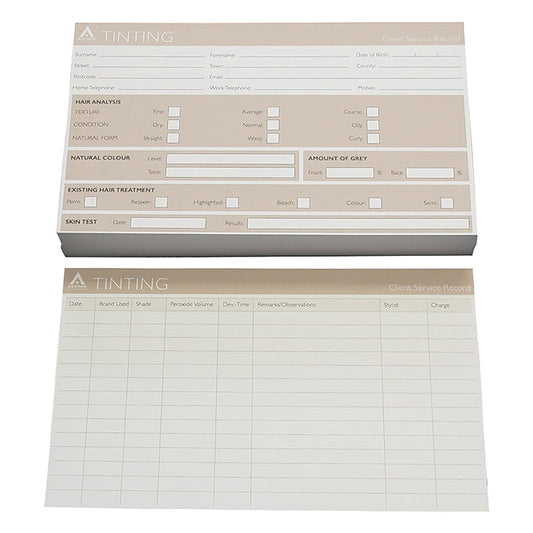 Agenda Record Cards Tinting Beige x100