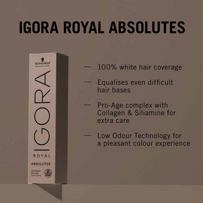 Schwarzkopf Professional Igora Royal Absolutes Permanent Hair Colour - 7-10 Blonde Beige Natural - 60ml