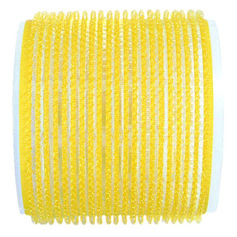 Jumbo Velcro Rollers Yellow 66mm x 6