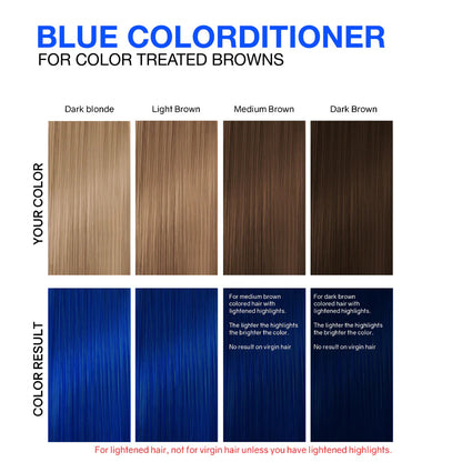 Celeb Luxury Viral Hybrid Colorditioner Conditioner with BondFix - Blue - 244ml