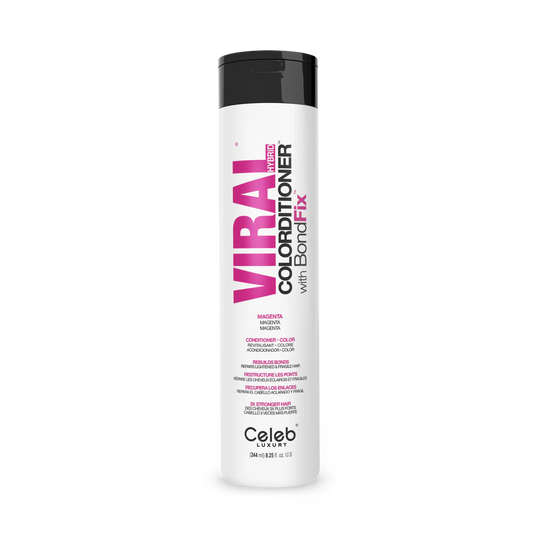 Celeb Luxury Viral Hybrid Colorditioner Conditioner with BondFix - Magenta - 244ml