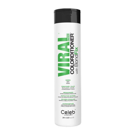 Celeb Luxury Viral Hybrid Colorditioner Conditioner with BondFix - Green - 244ml