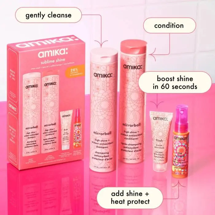Amika Sublime Shine Wash + Care Gift Set