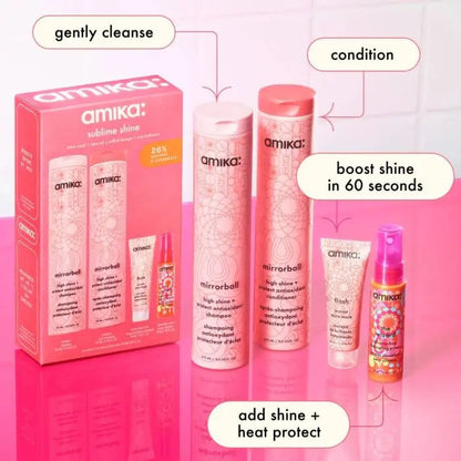 Amika Sublime Shine Wash + Care Gift Set