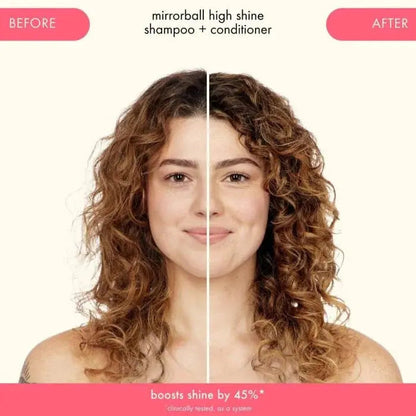 Amika Mirrorball Shampoo & Conditioner Before & After