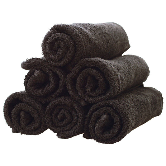 Classic Hair Towel Black x12