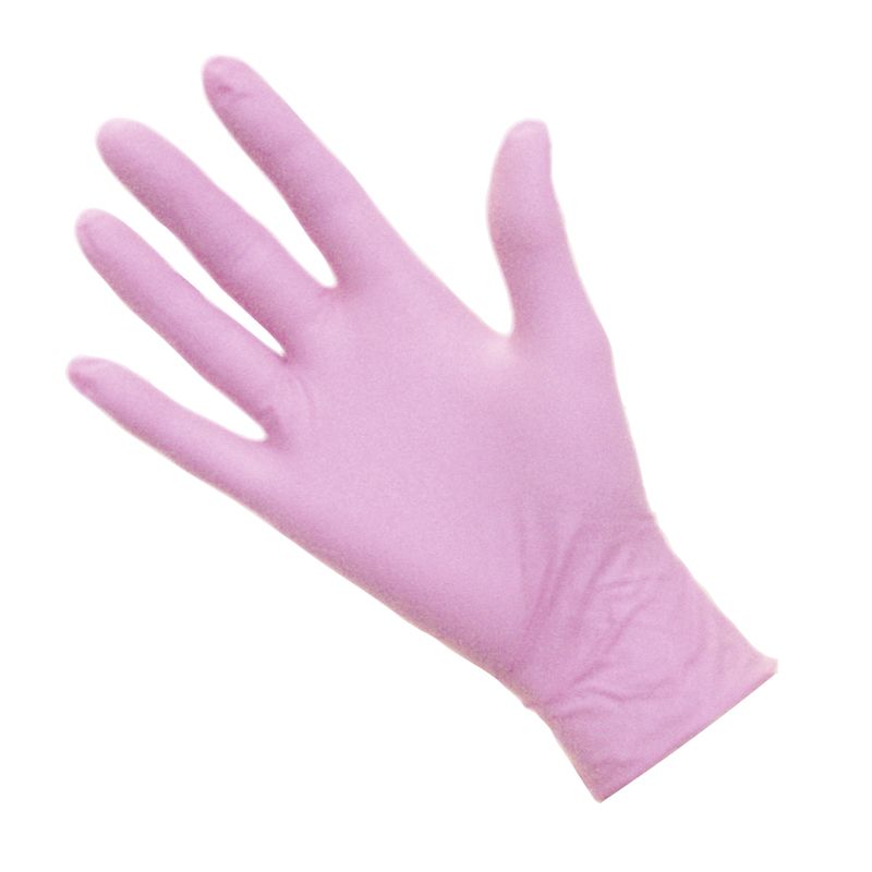 DMI Nitrile Gloves Non-Latex Pink Small Pack of 100pcs