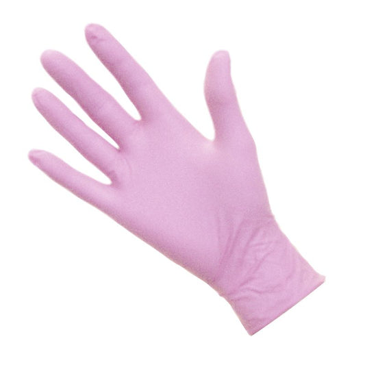 DMI Nitrile Gloves Non-Latex Pink Medium Pack of 100pcs