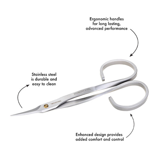 Tweezerman Stainless Steel Cuticle Scissors
