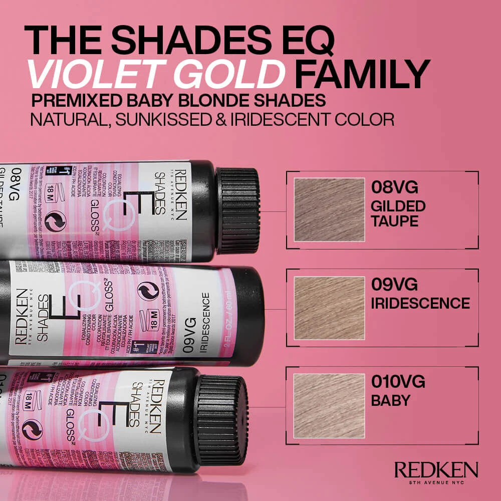 Redken Shades EQ Demi Permanent Hair Colour - 08VG Gilded Taupe - 60ml