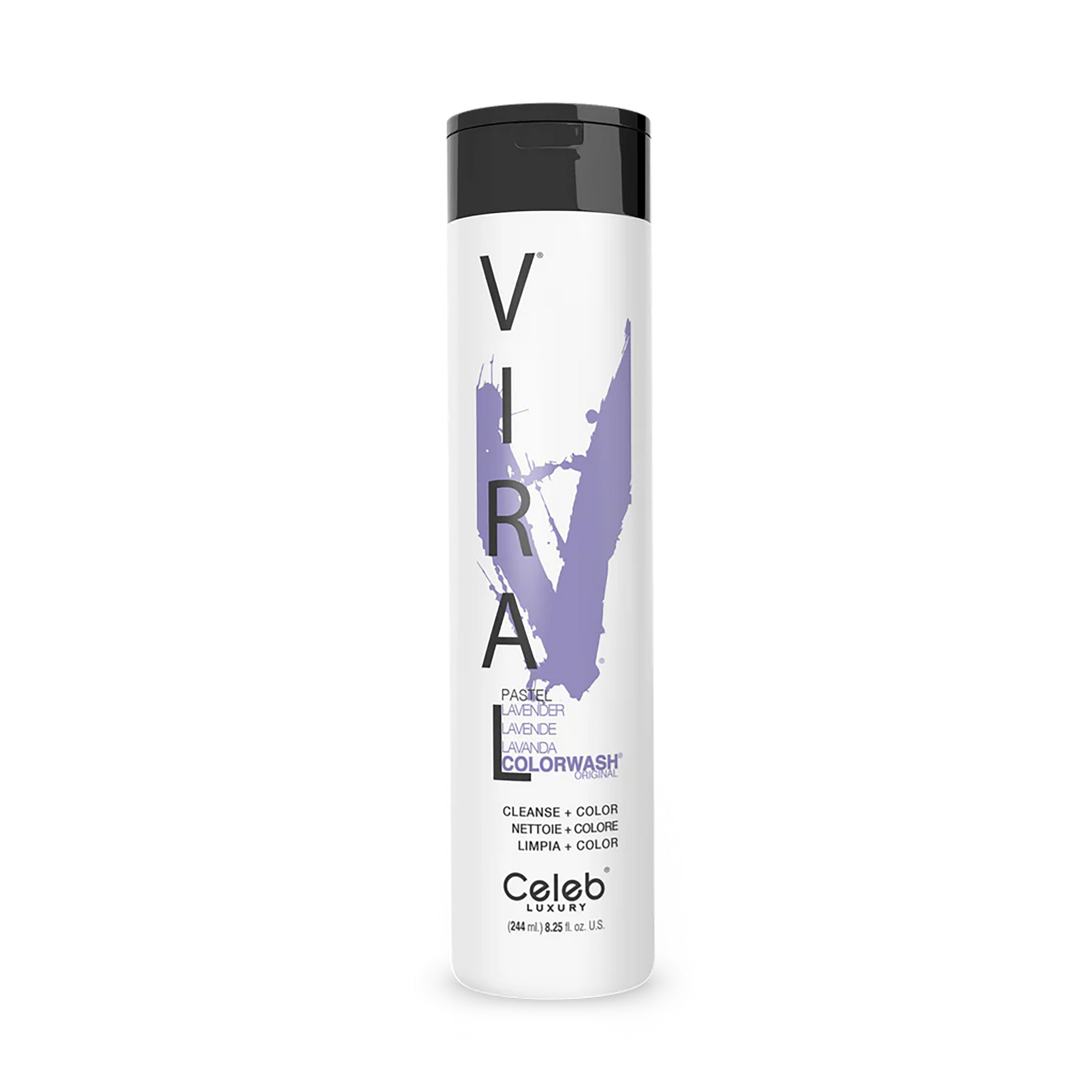 Celeb Luxury Viral Shampoo Colorwash Vegan Shampoo -  Pastel Lavender - 244ml