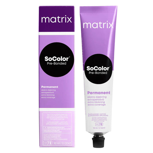 Matrix SoColor Pre-Bonded Permanent Hair Colour, Extra Coverage - 504N - 90ml