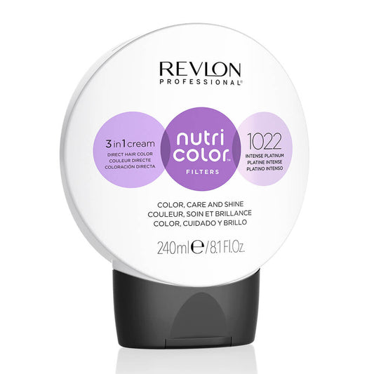 Revlon Nutri Color Filters Direct Semi-Permanent Hair Colour Mask - 1022 Intense Platinum 240ml