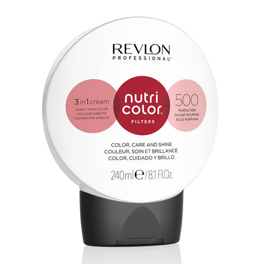 Revlon Nutri Color Filters Direct Semi-Permanent Hair Colour Mask - 500 Purple Red 240ml