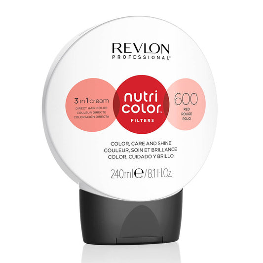 Revlon Nutri Color Filters Direct Semi-Permanent Hair Colour Mask - 600 Red 240ml