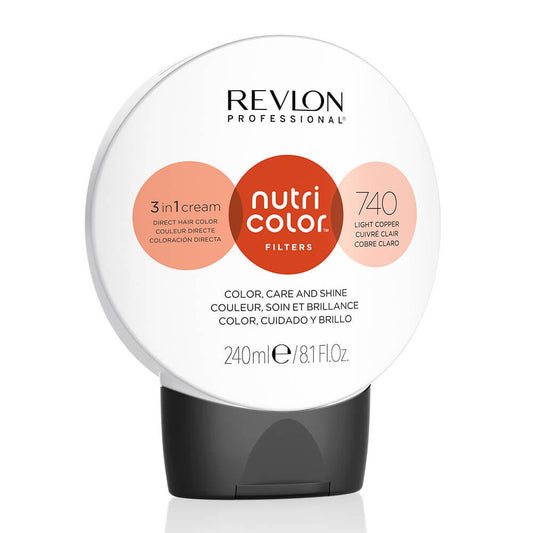 Revlon Nutri Color Filters Direct Semi-Permanent Hair Colour Mask - 740 Light Copper 240ml