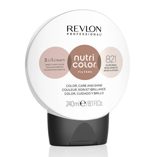 Revlon Nutri Color Filters Direct Semi-Permanent Hair Colour Mask - 821 Silver Beige 240ml