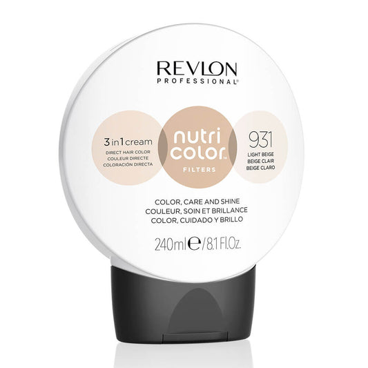 Revlon Nutri Color Filters Direct Semi-Permanent Hair Colour Mask - 931 Light Beige 240ml